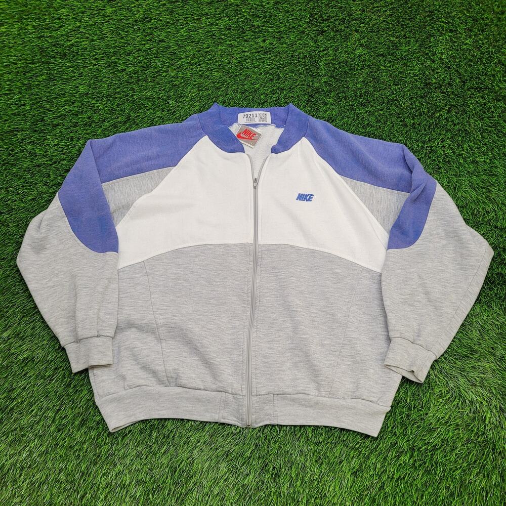 Vintage NIKE Zip Jacket Womens Large 24x23 Baggy Colorblock
